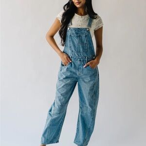 Women's Blue Denim Overalls